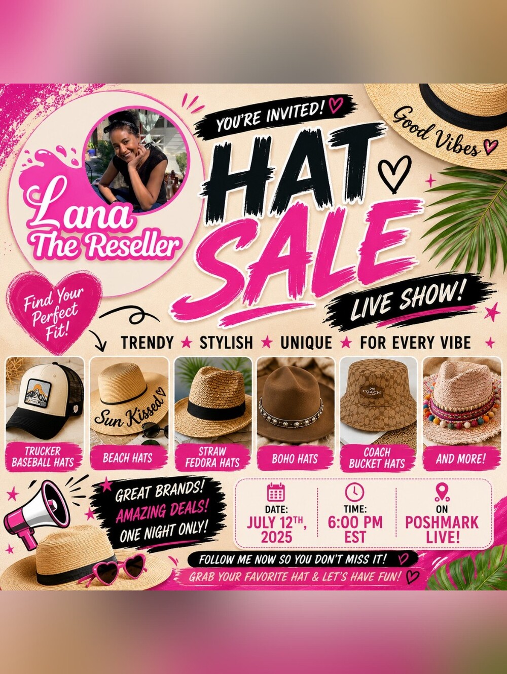 TONIGHT! Lana's Live HAT SHOW Run!!